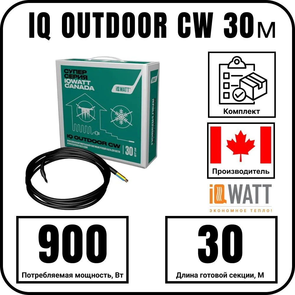 IQ OUTDOOR CW 30м нагревательная секция