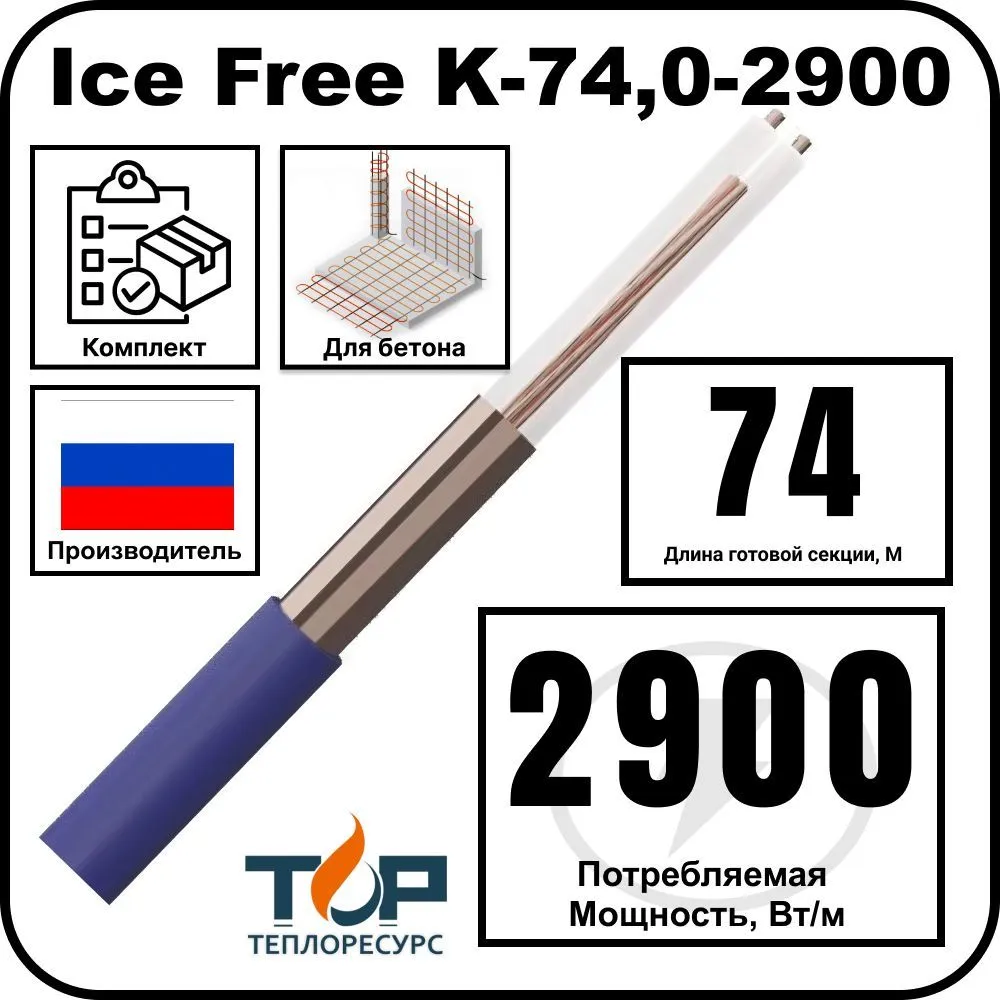 Нагревательная секция Ice Free K-74,0-2900