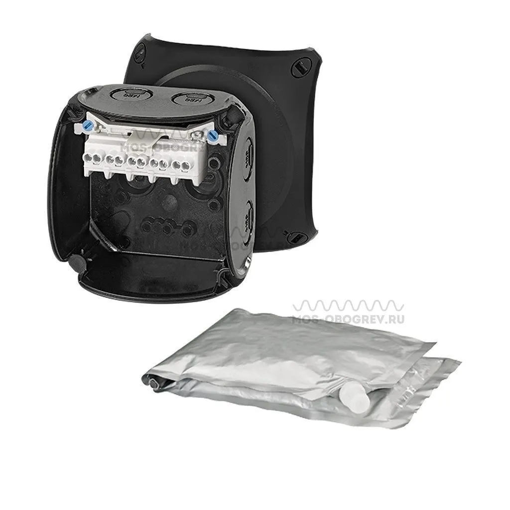 Hensel WP 0202 B распределительная коробка с заливным компаундом, 93х93х62, IP68, защ. от УФ