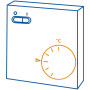 Терморегулятор накладной