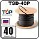 TSD-40P Кабель нагревательный саморегулирующийся, 40 Вт/м Mos-Obogrev.ru