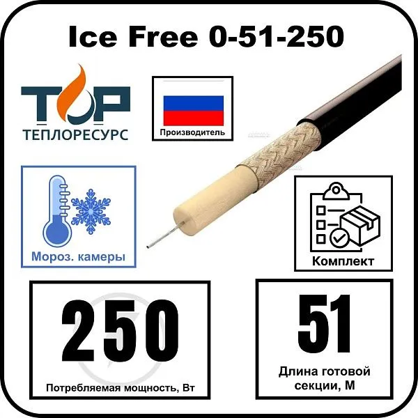Нагревательная секция Ice Free 0-51-250 Mos-Obogrev.ru