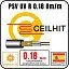 Ceilhit PSV UV R-0.18 Om/m Кабель греющий одножильный резистивный на отрез Mos-Obogrev.ru