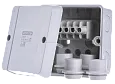 Hensel D 9045 распределительная коробка, 98х98х61мм IP55, 4 сальника ESM 32, клеммник DKL 04 Mos-Obogrev.ru