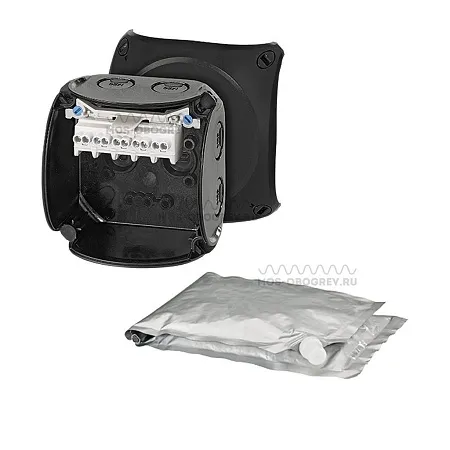 Hensel WP 0202 B распределительная коробка с заливным компаундом, 93х93х62, IP68, защ. от УФ Mos-Obogrev.ru