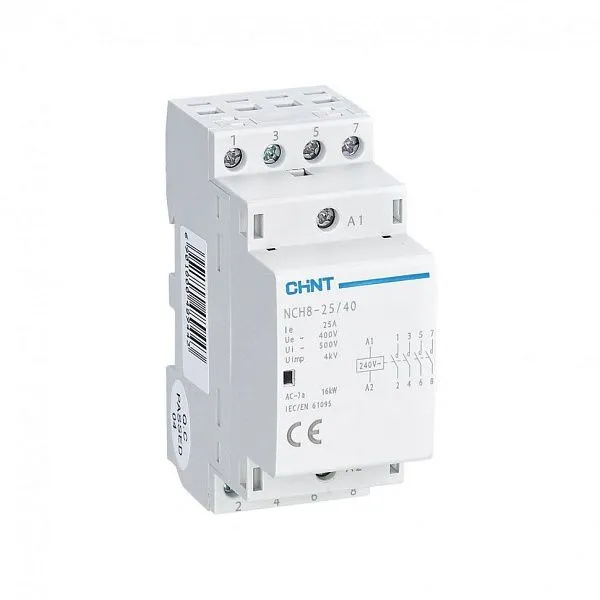 256089 CHINT Контактор модульный NCH8-25/40 25А 4НО AC220/230В, 50Гц (R) Mos-Obogrev.ru