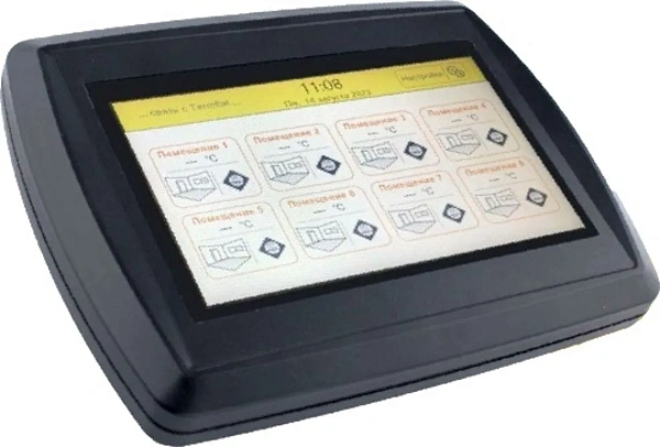 TERMFLAT8 IN Управляющая сенсорная панель контроллером TERMFLAT8, экран 7.0 Mos-Obogrev.ru