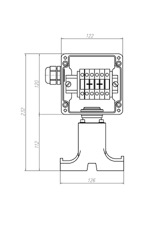 Коробка соединительная РТВ 401-0/0 фото интернет магазина Mos-Obogrev.ru